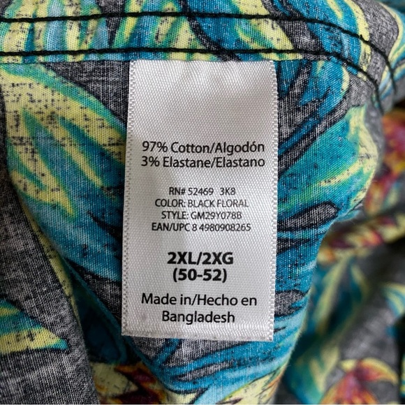 George Men’s Slim Fit Hawaiian Vacation Button Down - Picture 6 of 7